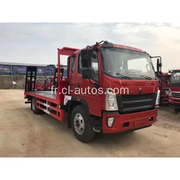 Sinotruk Howo 6 roues camion à lit plat pour excavateur de bulldozer